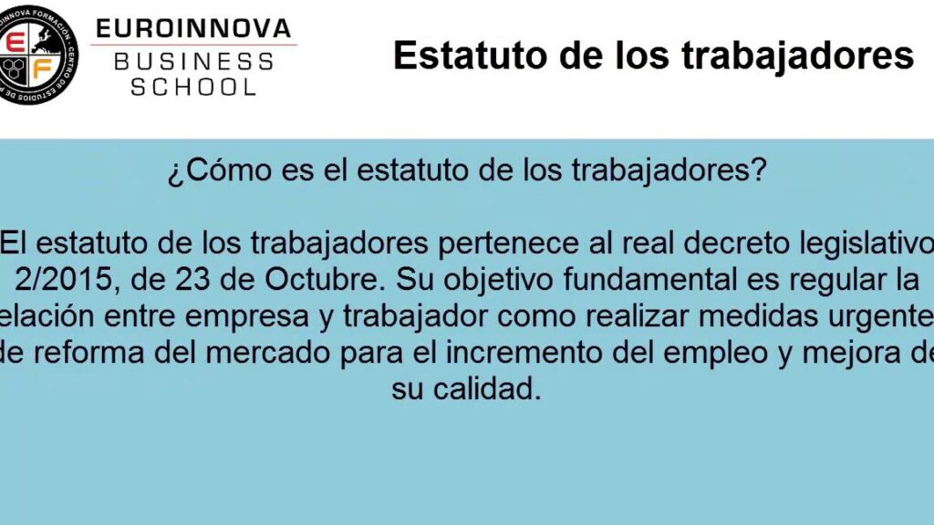 ¿Por qué se llama Estatuto de los Trabajadores?