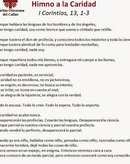 ¿Por qué se llama himno a la caridad? ¿Por qué se llama himno a la caridad?