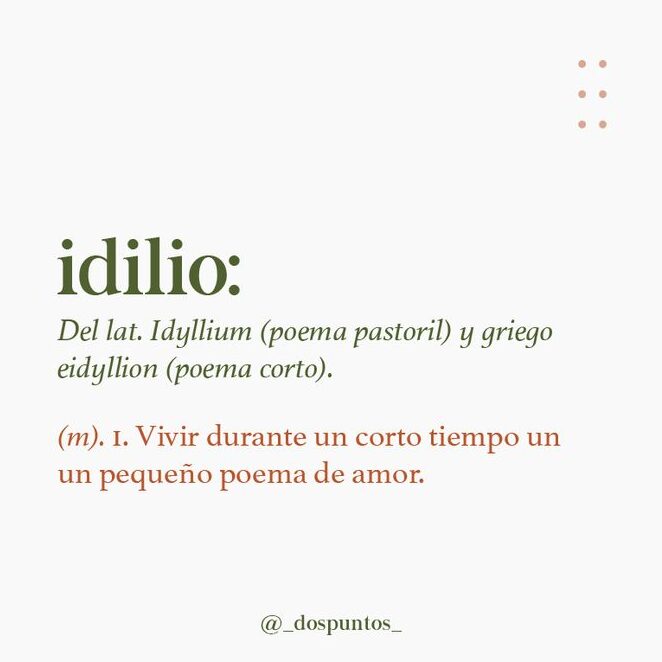 ¿Por qué se llama ídila? ¿Por qué se llama ídila?