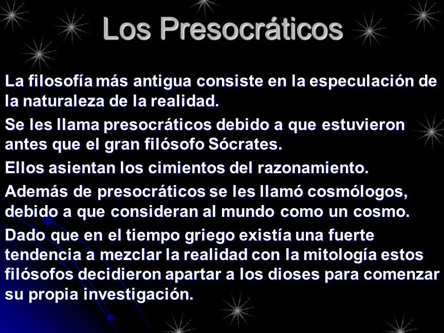 ¿Por qué se llaman filósofos presocráticos? ¿Por qué se llaman filósofos presocráticos?
