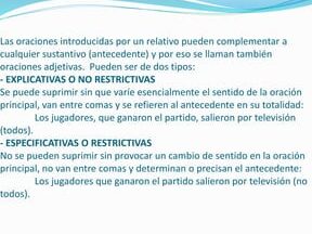 ¿Por qué se llaman adjetivas o de relativo? ¿Por qué se llaman adjetivas o de relativo?