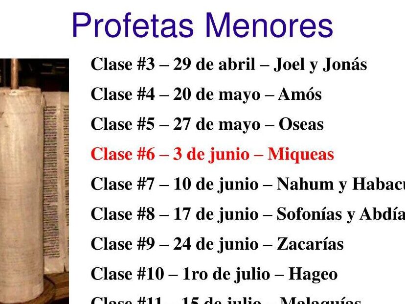 ¿Por qué se llaman profetas menores? ¿Por qué se llaman profetas menores?